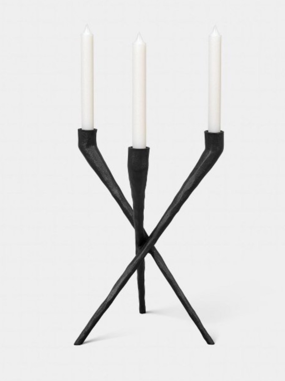 THRESHOLD NWT 3pc Metal Candelabra Holder -Black